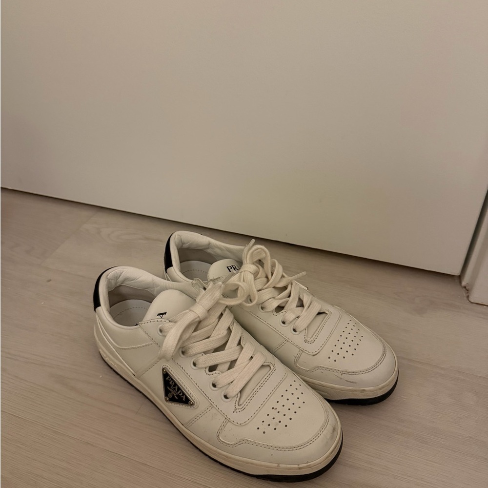 Prada Men's Cream Sneakers